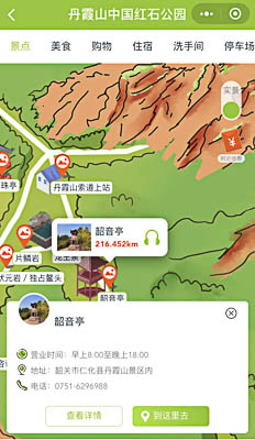 霸州景区手绘地图智慧导览和语音结合，让景区“活”起来